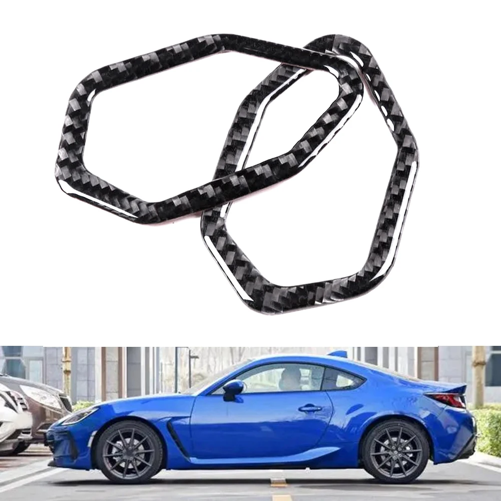 BRZ 2022 소프트 탄소 섬유 자동차 대시 보드 공기 배출구 커버 트림, 자동차 인테리어 액세서리