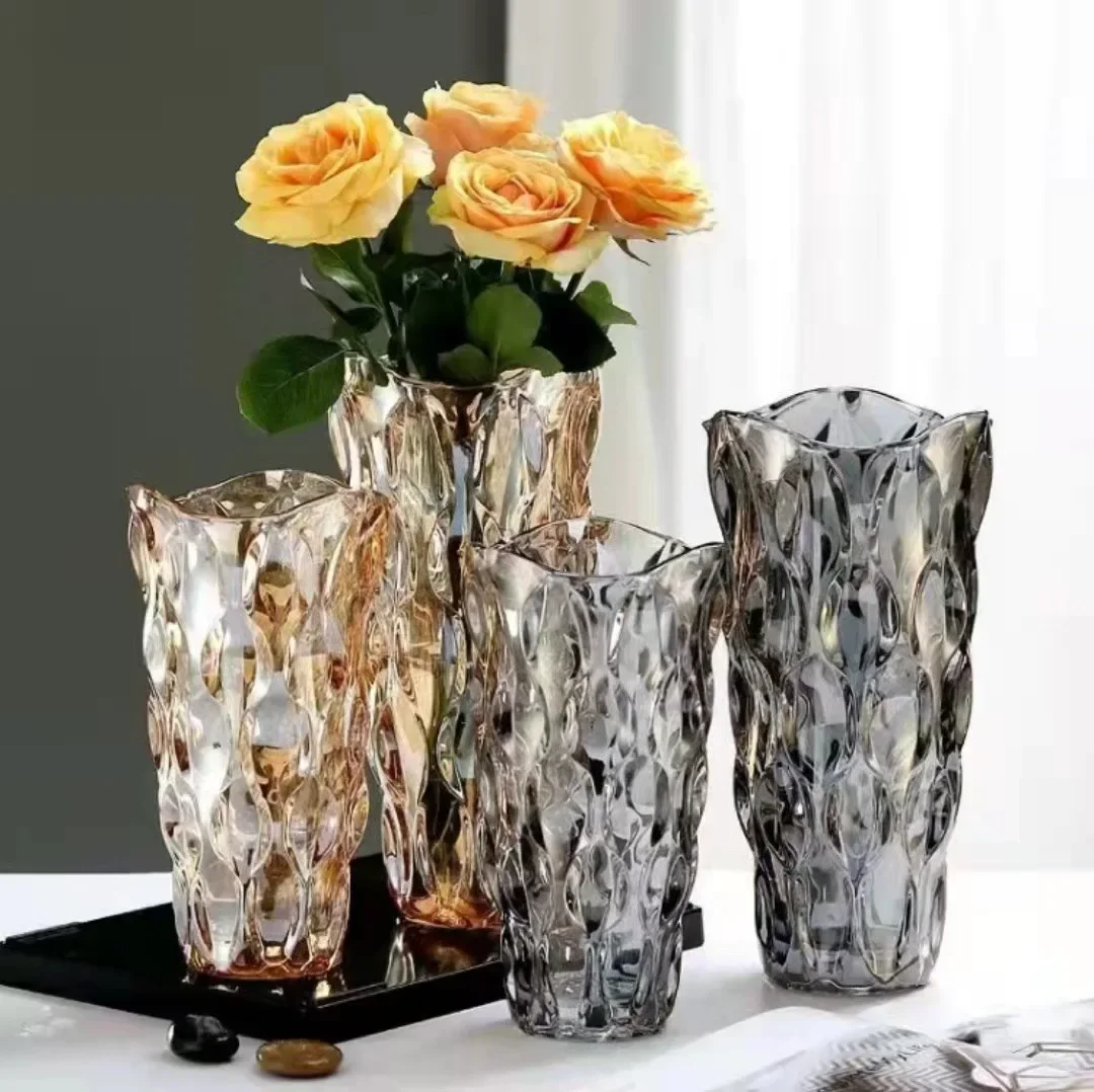 

Crystal glass vase, living room bedroom creative ornaments, flower arrangement, high luxury home decor