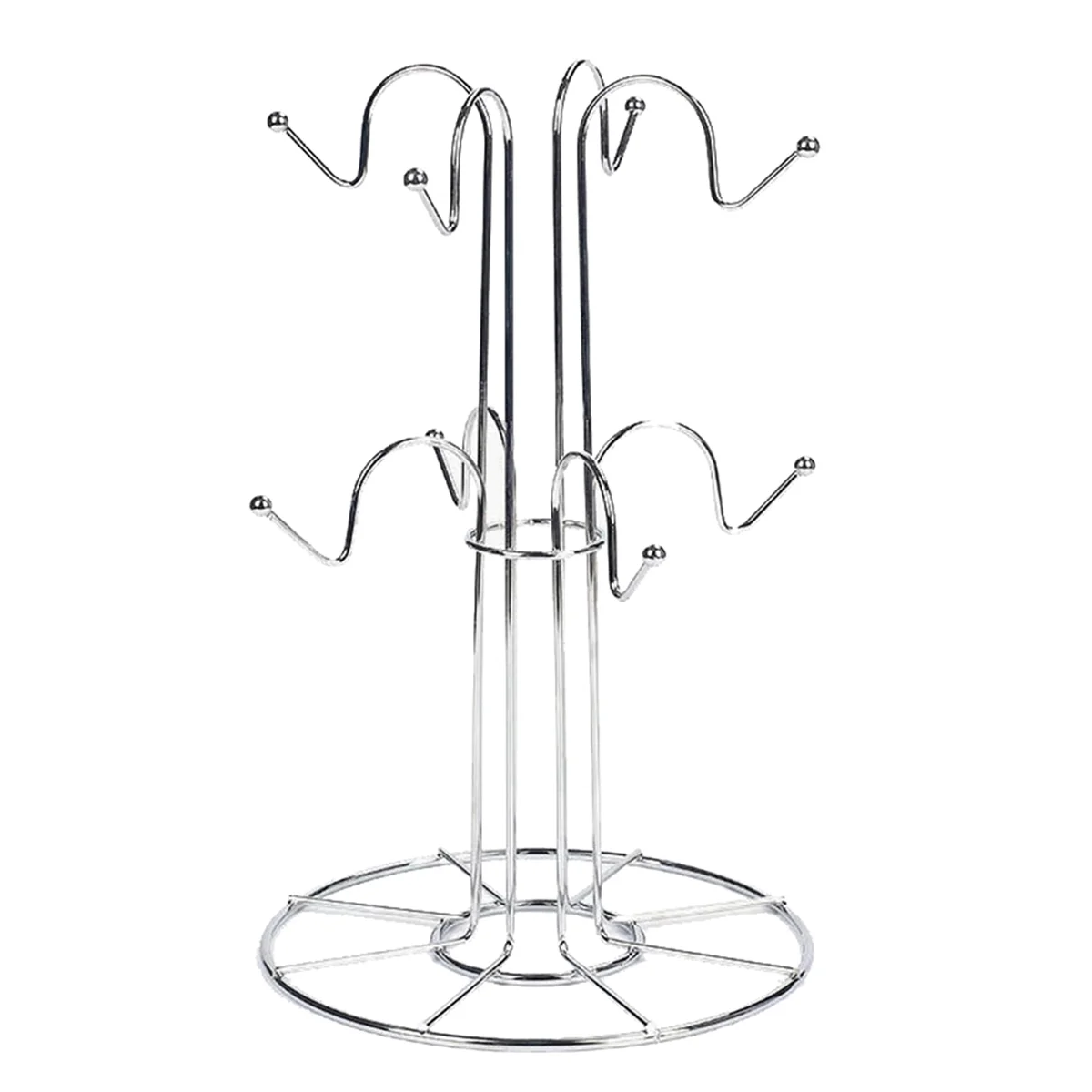 Cup Drying Rack with 8 Hooks Drainer Mug Tree Mug Organizer for Home Desktop