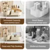 360 Rotating Makeup Organizer for Vanity with Brush Holder,  Large Spinning Cosmetic Storage Box For Countertop Bathroom Dresser 6