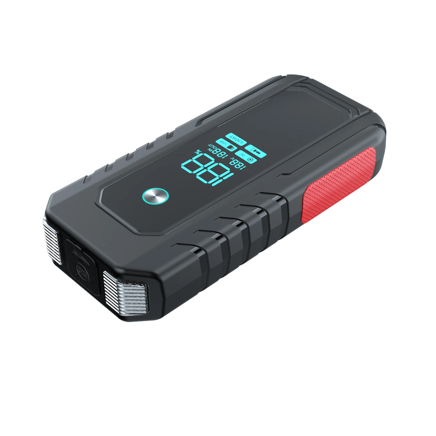 Avviatore di emergenza per auto 12V 1000A-3000A, batteria al litio 12000mAh-30000mAh, ricarica rapida PD140W, booster di salto per gas fino a 12,0 litri 9,0 litri diesel - immagine 2