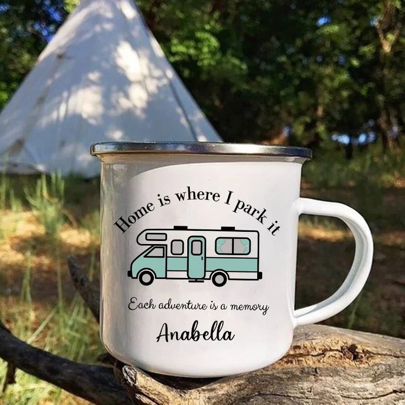 Tasse De Camping émaillée Wanderware Co. – Aventure, Café, Plein Air