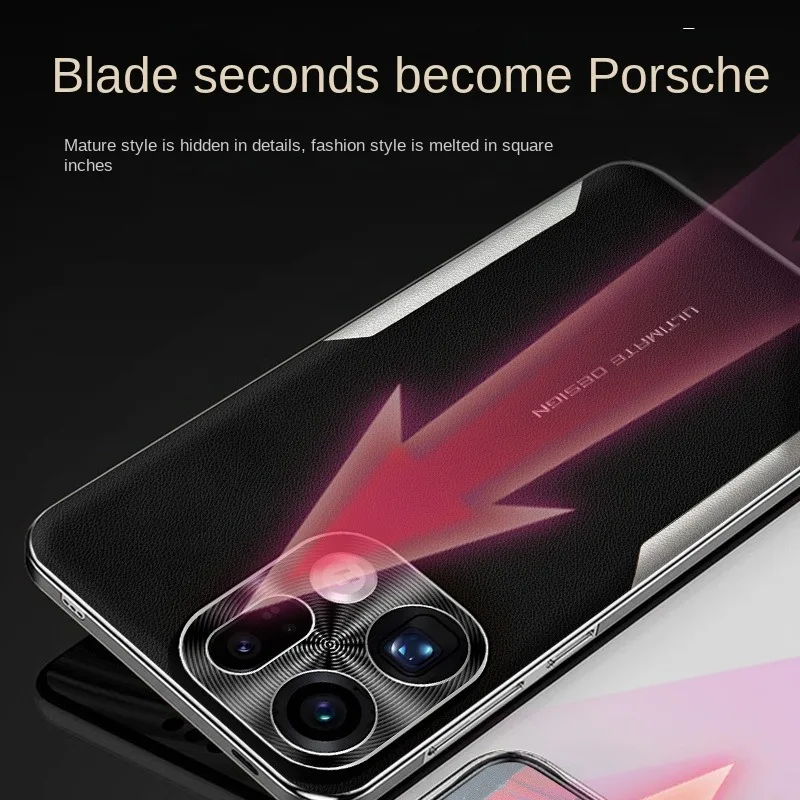 Electroplating Color-Block Leather Shockproof Phone Case with Soft Edge
