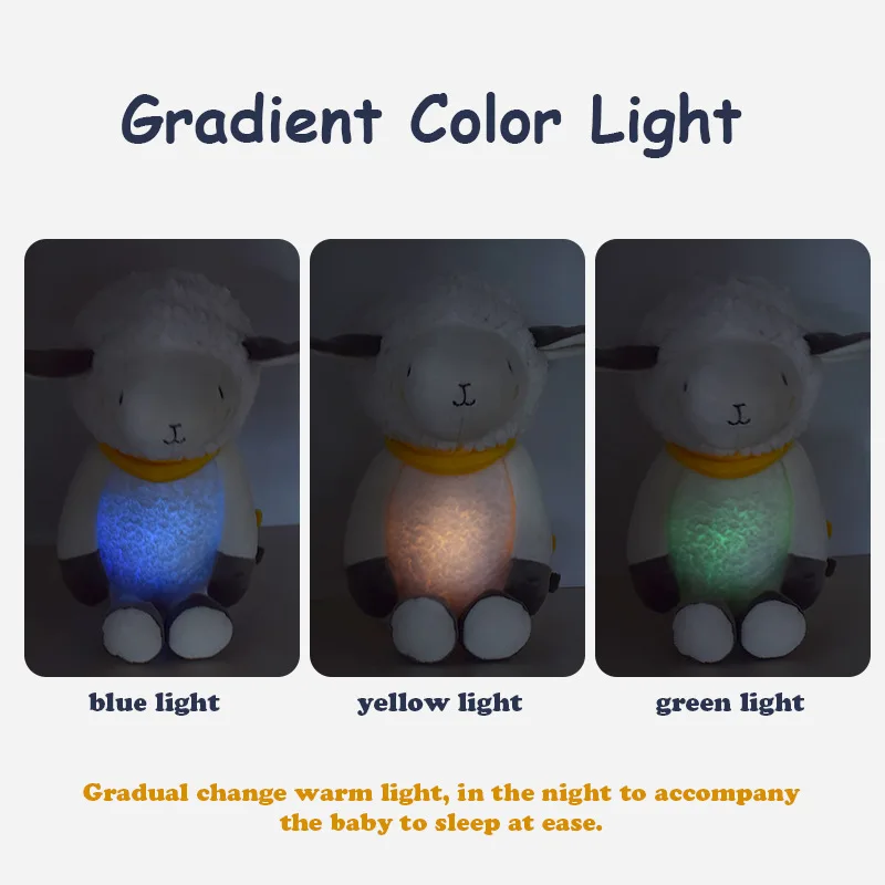 30CM Little Size Soft Animal Cartoon Pillow Cute zoon Musical star light Comfort lamp Plush Toy Stuffed Lovely Kids Birthyday
