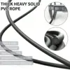 Adjustable Weighted Jump Rope for Adults, 3M Long Speed Rope with Detachable Weights & Aluminum Handle for Boxing Fitness 3