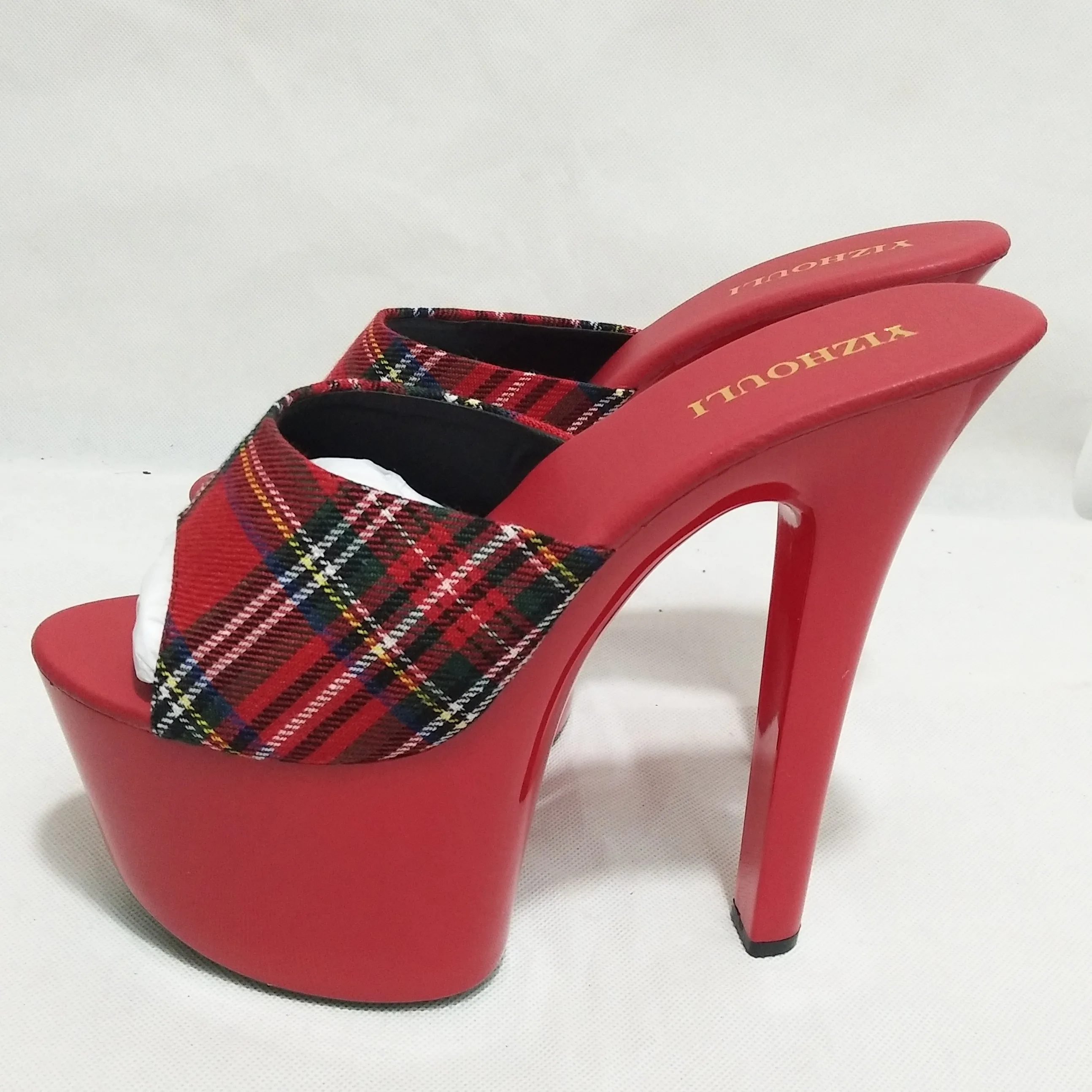 7 inches new women sexy 17 cm high heels, open toe slippers women sexy style exotic party dance shoes