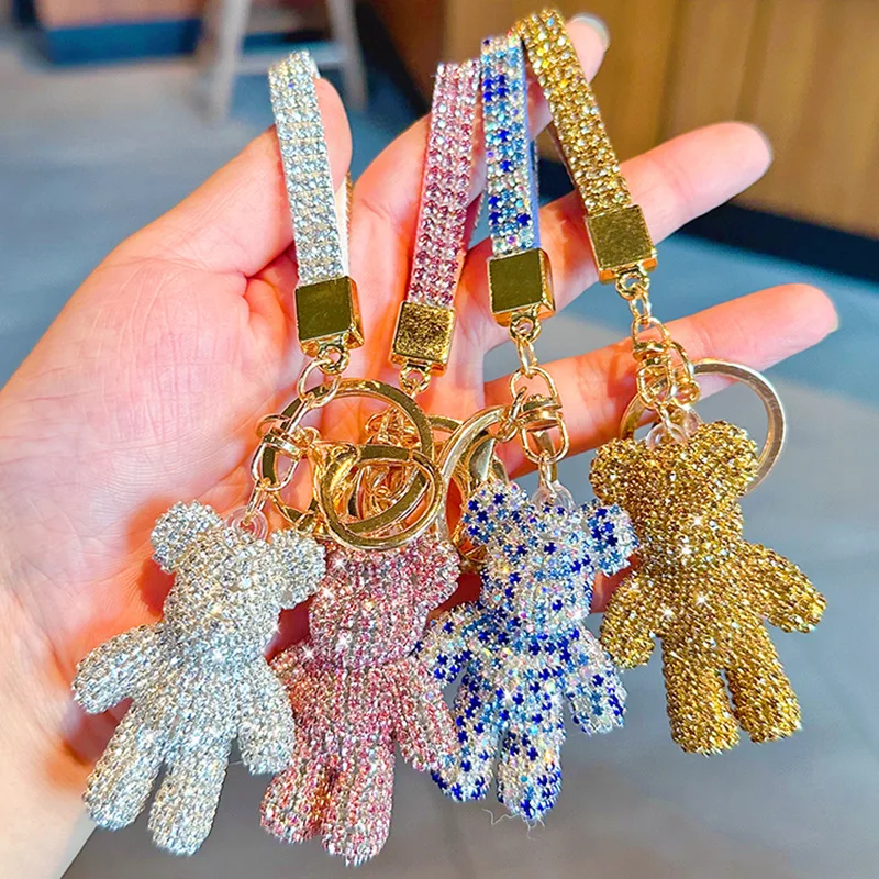 Sparkling Rhinestone Keychain For Women & Girls – Cute Bling Accessory With Reversible Sequin - View #8