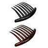 7 Teeth French Twist Hair Bun Combs Hair Clip Side Comb Non Slip Prom Combs Wedding Jewelry Bridal Hair Accessories Black/Coffee
