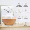 200ml Aroma Humidifier Diffuser Wood Air Purification Aromatherapy Essential Oil Atomizer Mist 7 Colors for Home Office Room 5