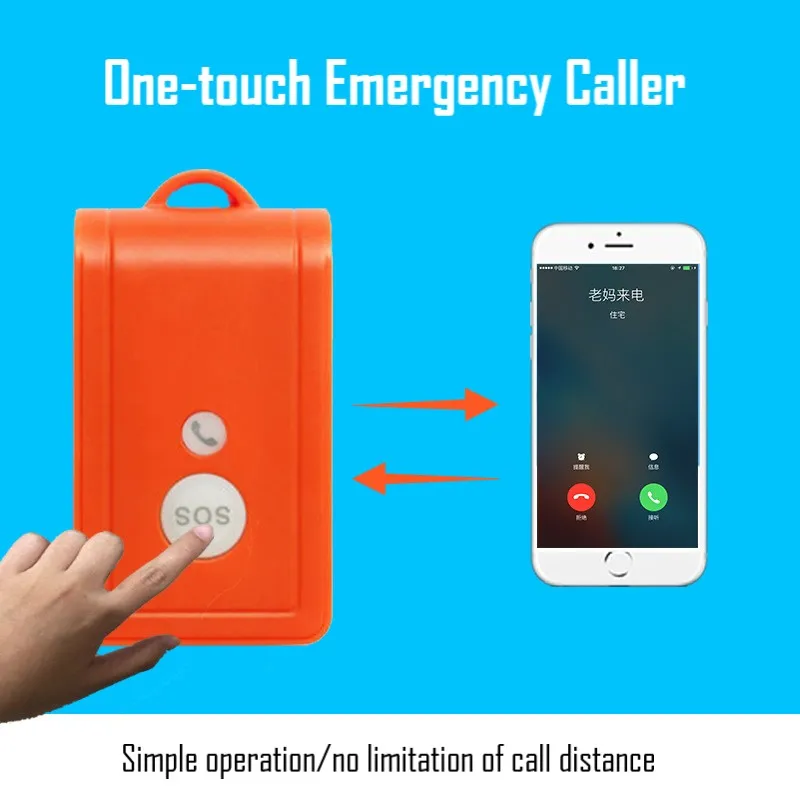 SK-121P Wireless Alarm Host GSM Elderly Caller One-Key Alarm Elderly Children Wireless Caller Rainproof Design