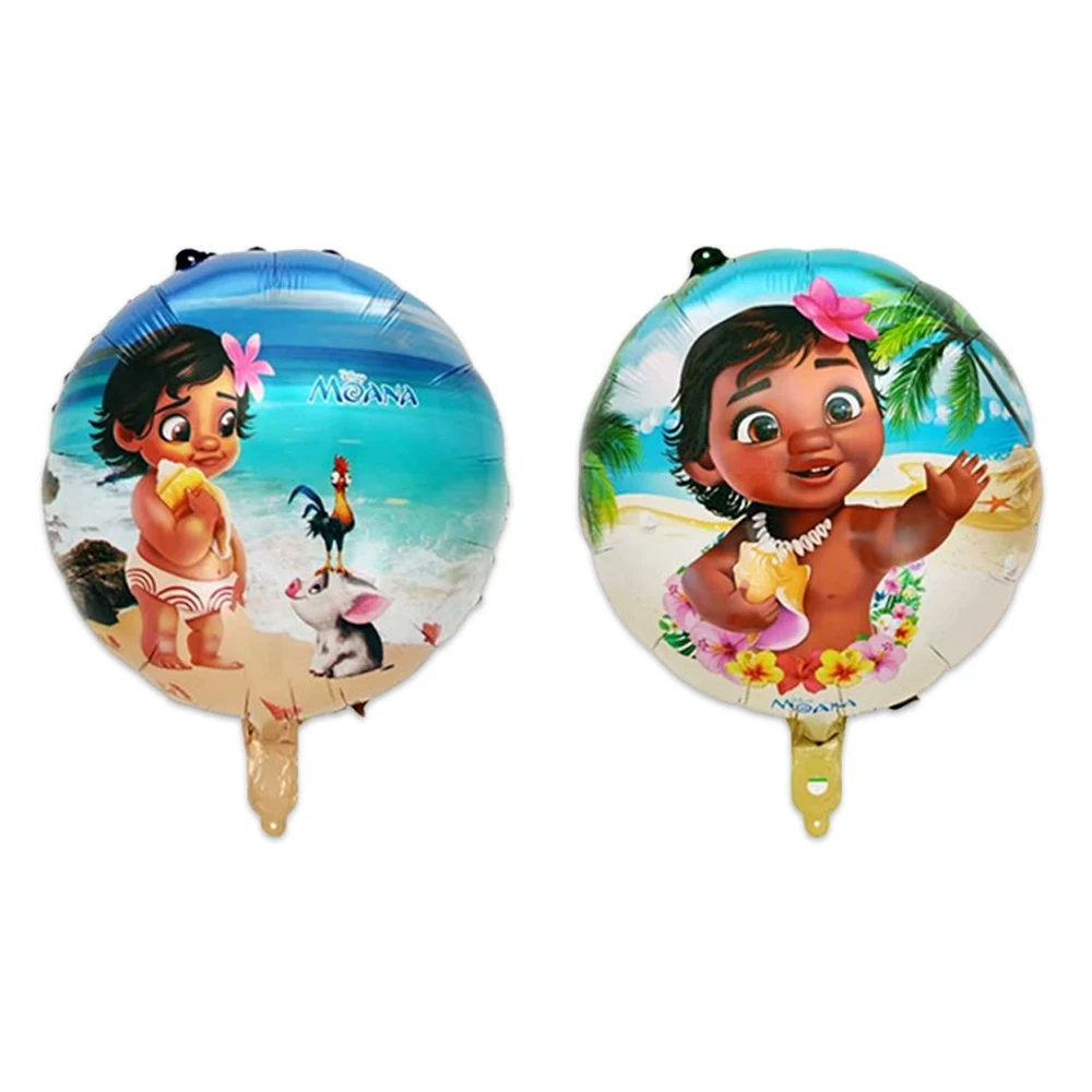 

Happy Birthday Party Decorate Moana Baby Theme Aluminum Foil Balloons Baby Shower Events Girls Kids Favors Ballon 1pcs/lot