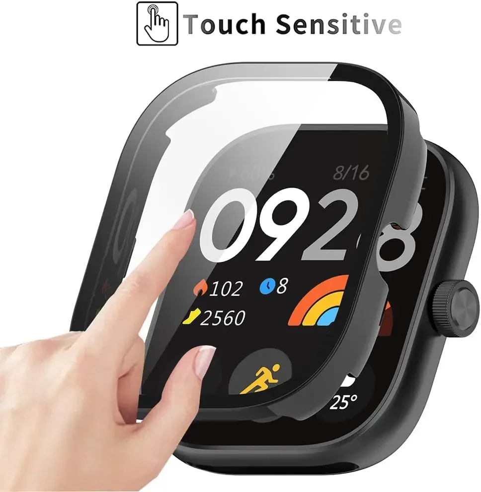 Screen Protector PC Shell For Xiaomi Redmi Watch 5 Active/5 Lite Tempered Glass Protective SmartWatch Case for Redmi Watch 5/4