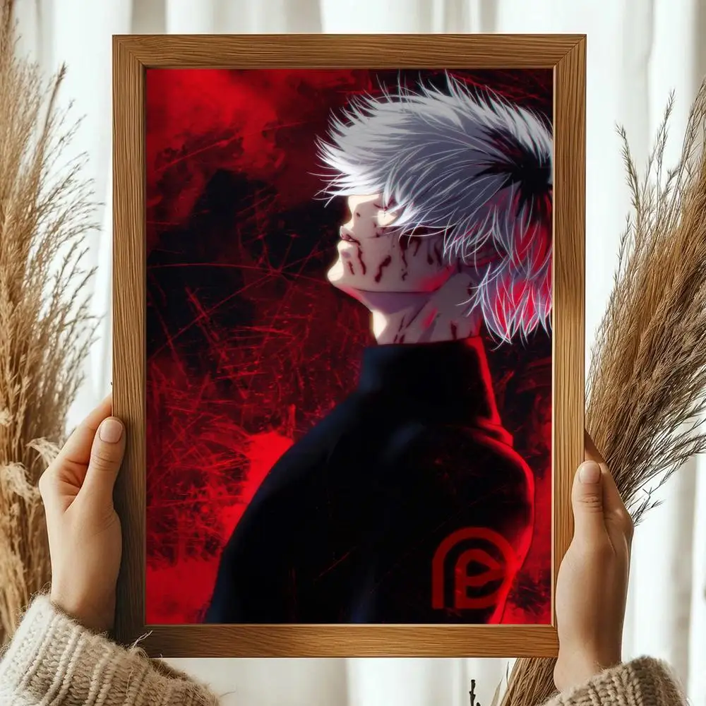 Anime-Inspired Tokyo Ghoul Art Linen Canvas Poster
