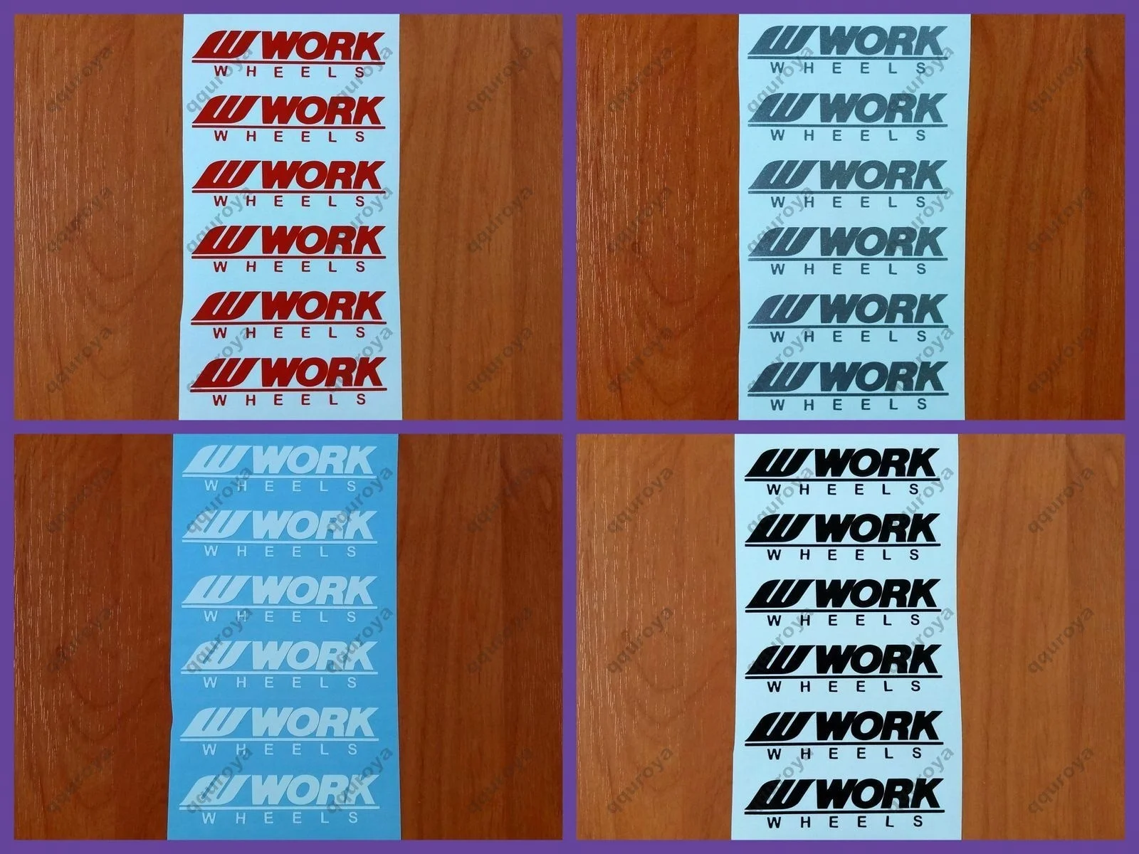 

For 6x 3.5" 89mm Work Wheels Spoke Decal Sticker Alloy Rim Meister S1 CR kai