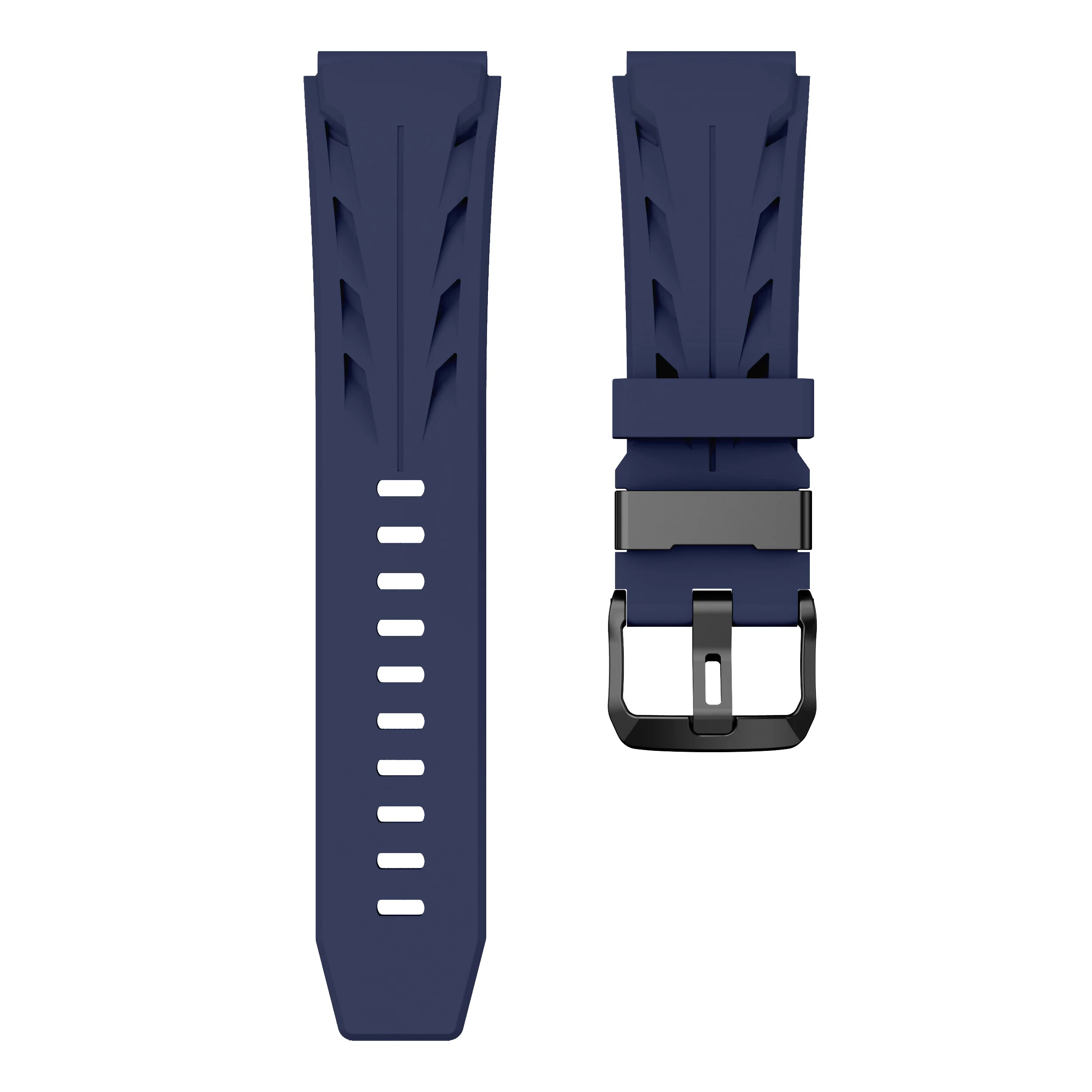 Versatile 22mm Silicone Watchband Bracelet - Premium Strap