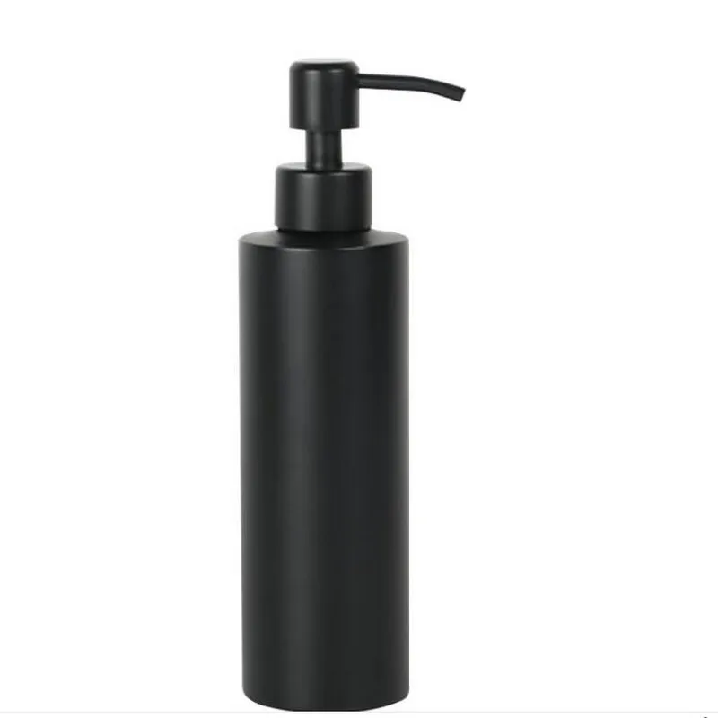 

Household 304 Stainless Steel Black Lotion Bottle Bathroom Liquid Soap Dispenser