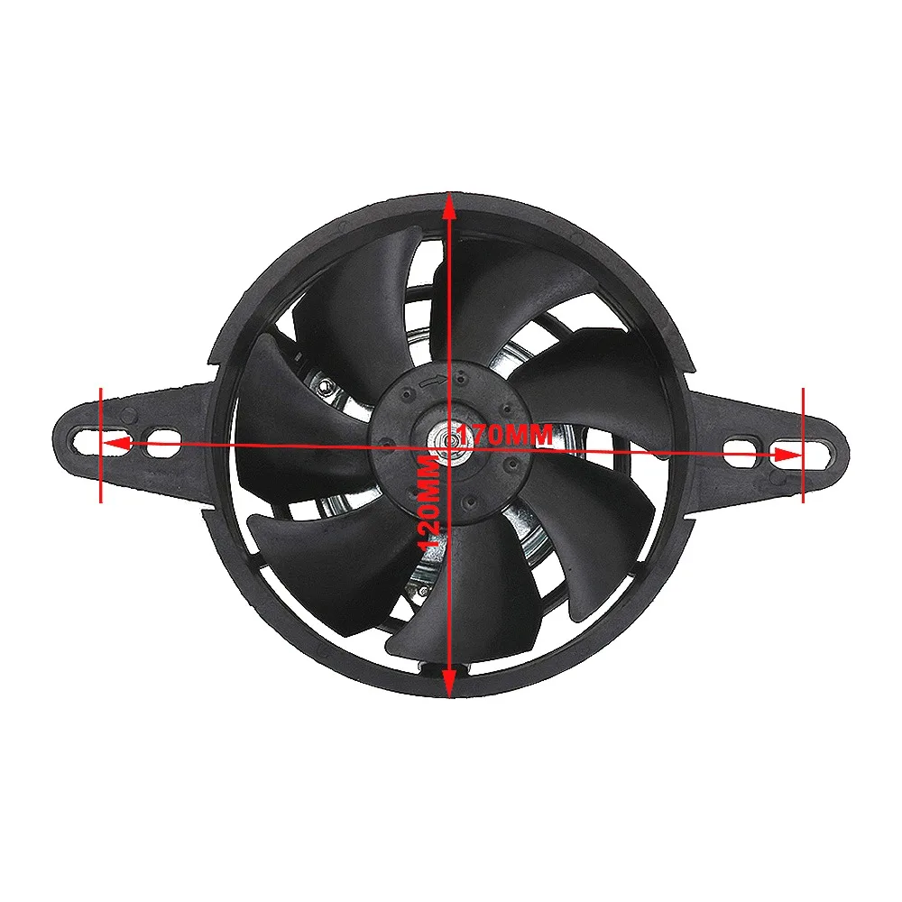 Ventola Di Raffreddamento Termo Elettrica Del Radiatore Da 120Mm 200Cc 250Cc 300Cc Pit Quad Bike Atv Buggy Per Ventilateur Moto 12V Intercooler Water