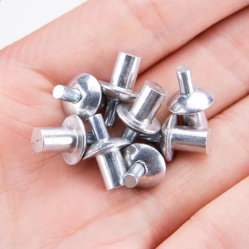 Knock Type Aluminum Alloy Expansion Rivets Hammer Drive Expansion Nails Head Piercing Metal Rod Screws Board Wall Fasteners Part rivets and fasteners rivets and screws