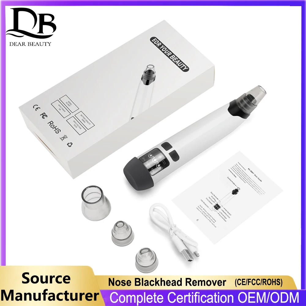 Facial Cleaner Nose Blackhead Remover Deep Pore Acne Pimple Removal Vacuum Suction Diamond T Zone Beauty Tool Face Household SPA