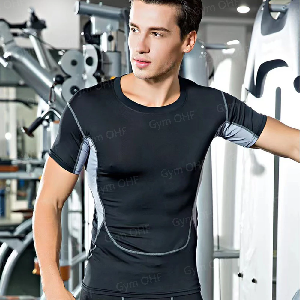 Goku Print Compression Shirts For Men Gym Workout Joging Fitness Undershirts Base Layer Quick Dry Aerobic Exercise Men Tops