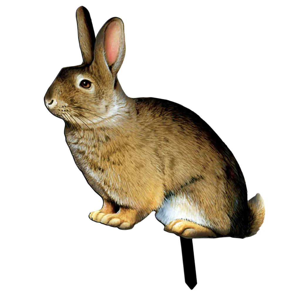 

Decorative Garden Inserts Acrylic Bunny Sign Rabbit Stake Outdoor Yard Adornment Lawn Ground Ornaments Land