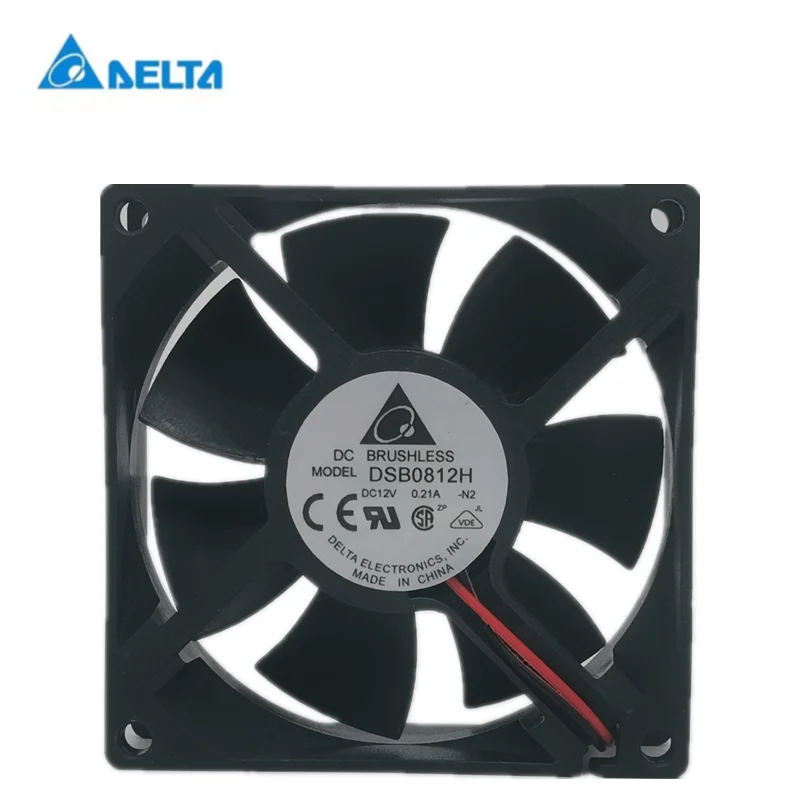 New delta DSB0812H 8025 12V 0.21a 8cm chassis power silent cooling fan