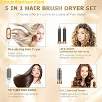 Sèche-cheveux professionnel 5 en 1, peigne à Air chaud, bigoudi pour Dyson Airwrap, outil de coiffure, lisseur de cheveux, outil de coiffure 2