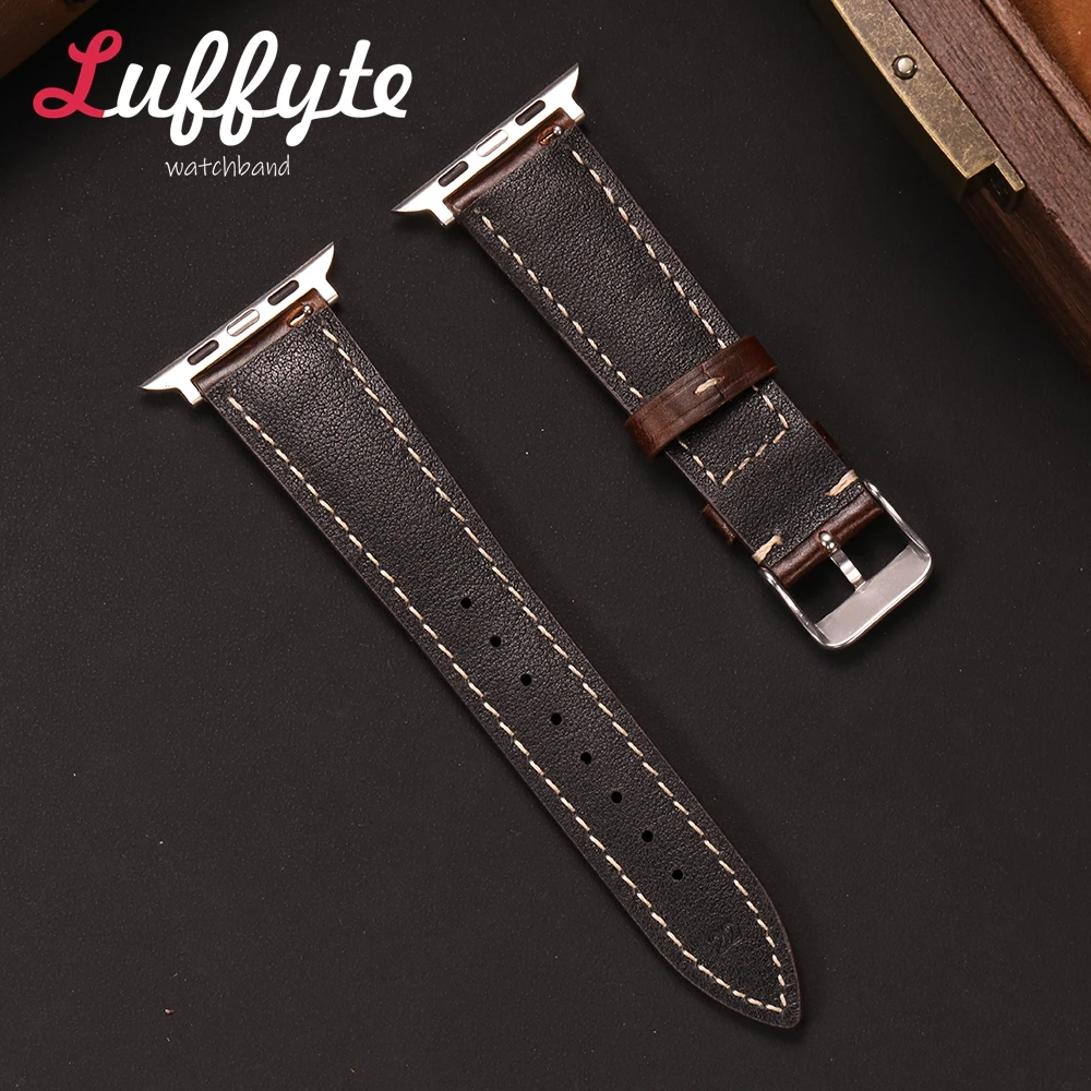 Classic Oil Wax Leather Watch Strap - Premium Vintage Design
