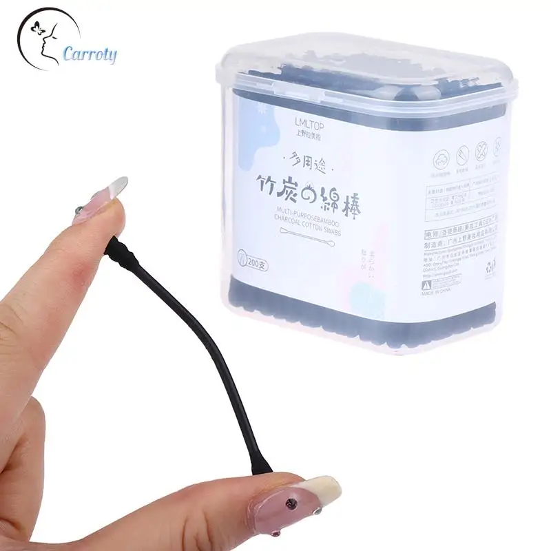 Disposable Cotton Swabs 200pcs Spiral Ear Cleaner