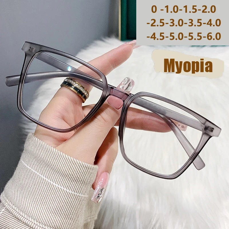 Stylish Retro Square Myopia Glasses