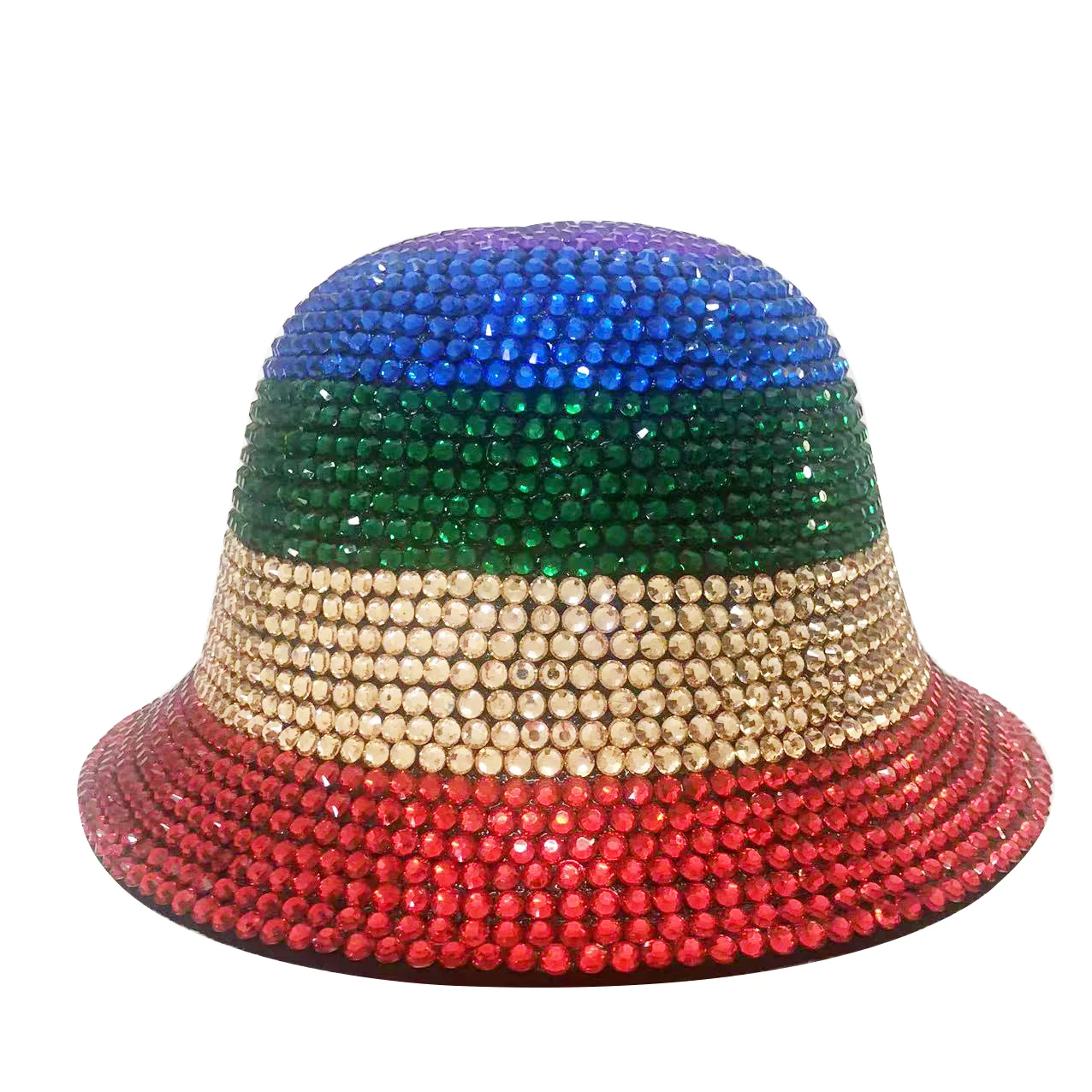 

2022 Colorful Rhinestone Fedora New Flat Top Adjustable Unisex Fedora Monochrome Jazz Hat Winter Hat кепка мужская