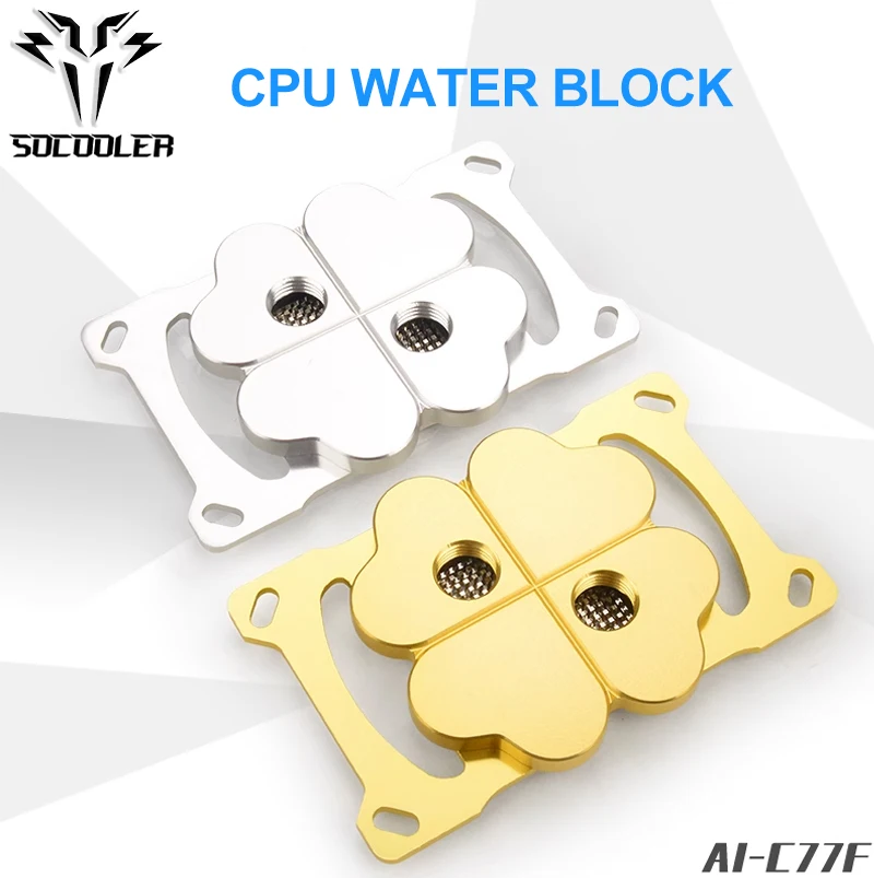 

SOCOLER CPU Block AMD Zompatible With Ryzen AM4 Platform DIY Support FM2+/2/1 AM4/3+/3/2+/2 Aluminum Alloy+Copper PC DIY AI-C77F