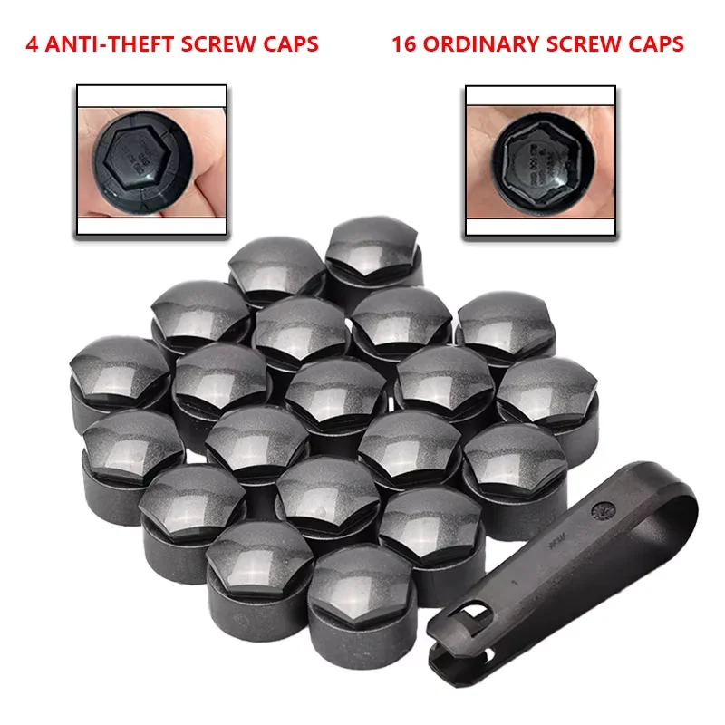 Elegant Gray Decorative Wheel Hub Cover with Anti-Theft Design