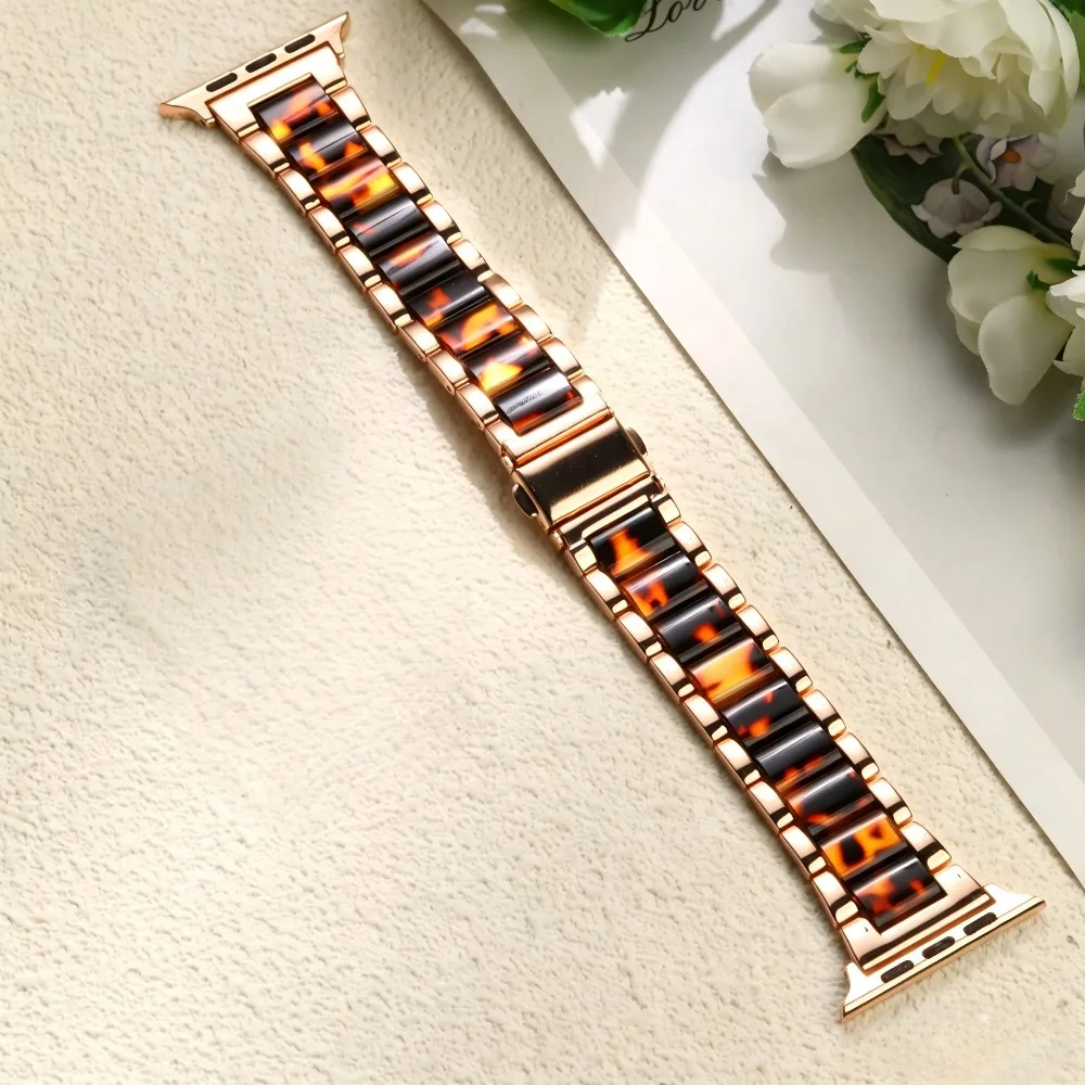 Elegant Resin Metal Watch Band - Premium Quality Accessory