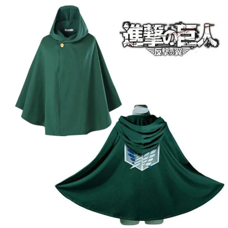 Anime Cos Mantello Shingeki No Kyojin Scouting Legion Aren Levi Mikasa Mantelle Costume Cosplay Carnevale Di Halloween