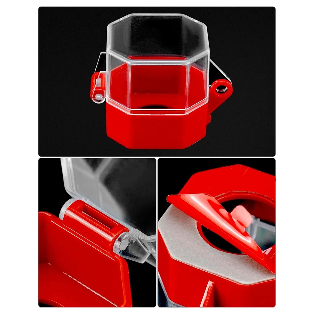 Emergency Stop Button Cover, 4 Pack Plastic Switch Cover Protector, Toggle Switch Push Button Lockout Cover