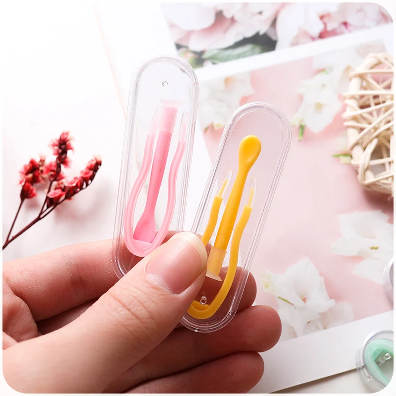 1 Set Contact Lenses Tweezers Contact Remover Lens Inserter Suction Stick Eyes Wearing Tools Colorful Lens Accessories