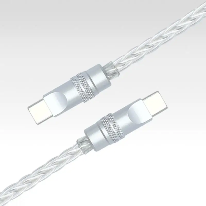 Fashionable Type C Braided Cable with Silver-Plated Copper for Fast Charging and Data Transfer
