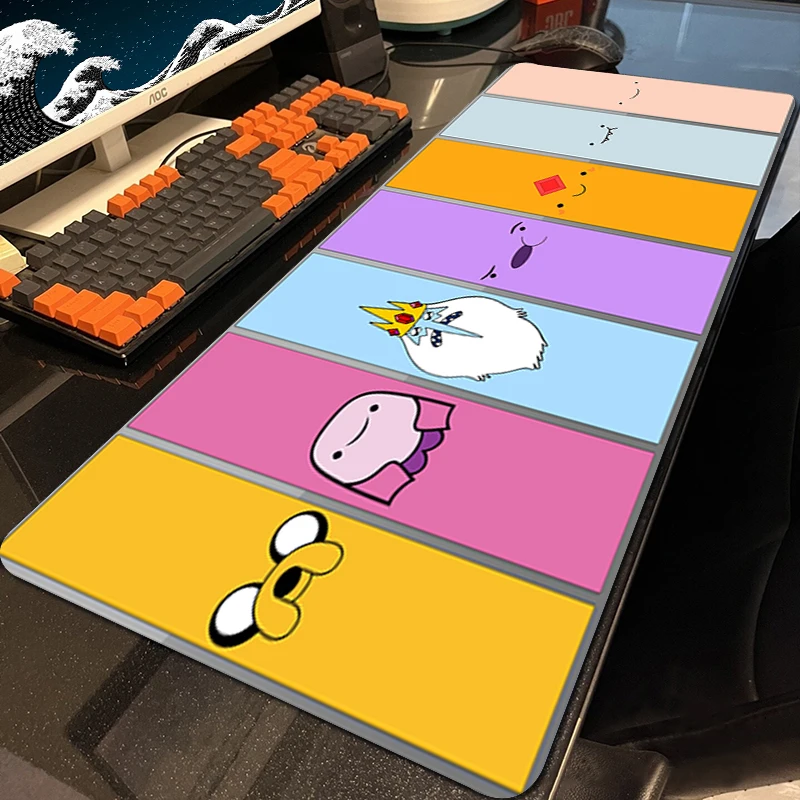 

Adventure Time Large Gaming Mouse Pad Computer Laptop Mousepad Keyboard Pad Desk Mat PC Gamer Mouse Mat XXL Office Mausepad
