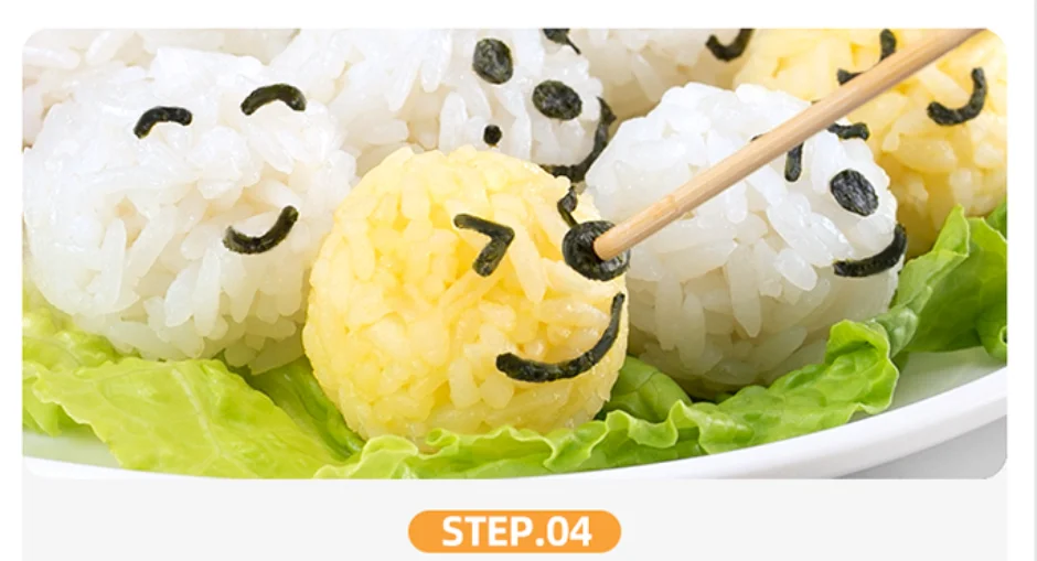 Vanvene Rice Ball Molds for Kids Cute Dog Pattern Sushi Mold Rice Shaper Onigiri Mold Bento Accessories DIY Kitchen Tools with Nori Seaweed Punch CUTT