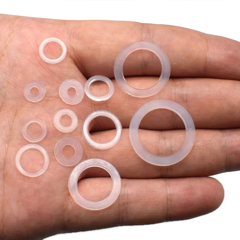 Eyelet Grommet Ring Kit Eyelet Grommet Ring Grommet Eyelet Kit Screw Back Eyelets Plastic Eyelets Washers Nylon Transparent Insulating Plain Gasket Ring Spacer Flat Washer Pad used for Eyelets Buttons Fastner