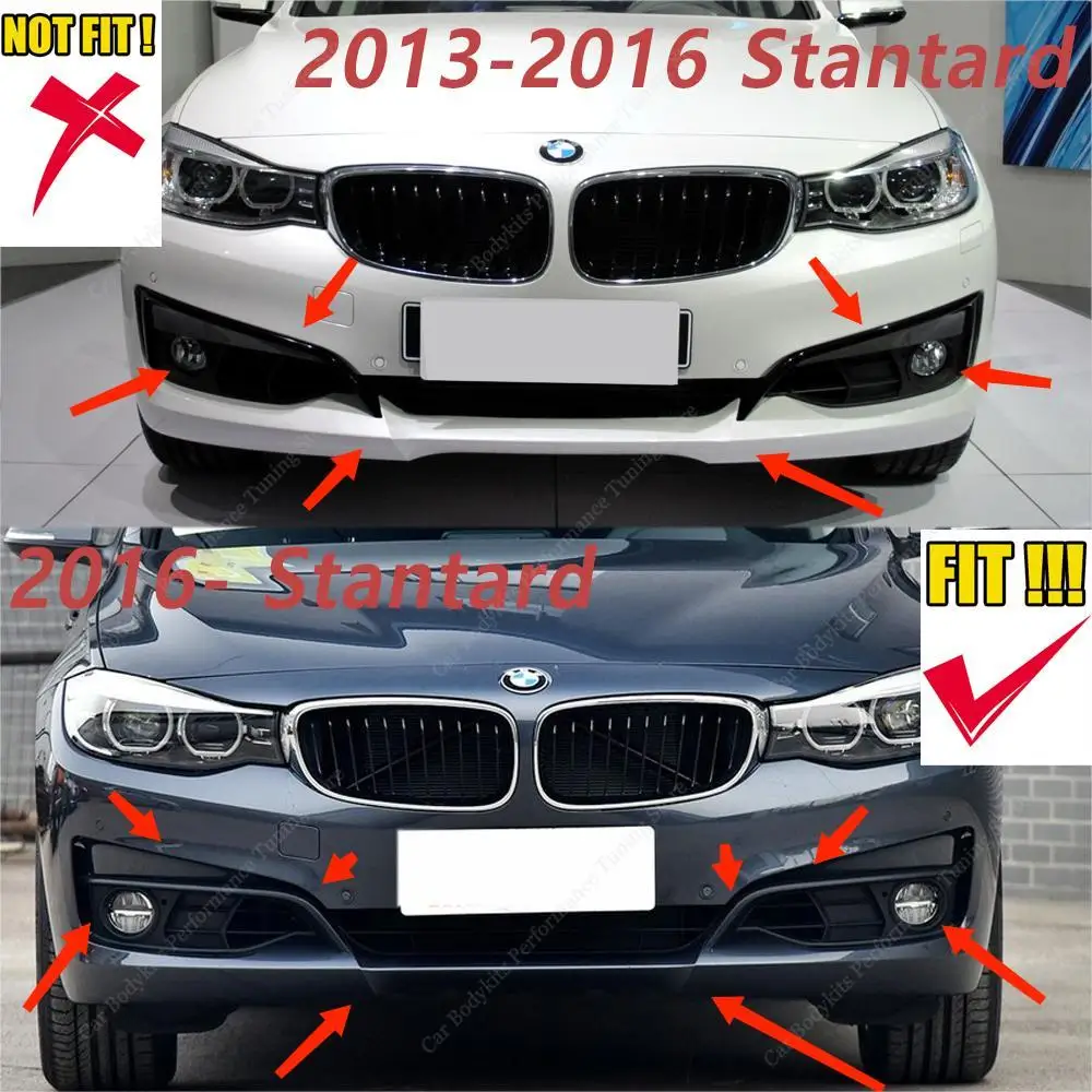 BMW F30 F31 Mスポーツ フロントリップスポイラーカーボン調 バンパー