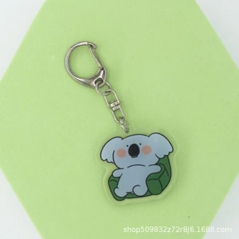

Cartoon Animal Baby Key Chain Pendant Cosplay Two-sided Acrylic Keychain Keyring Prop