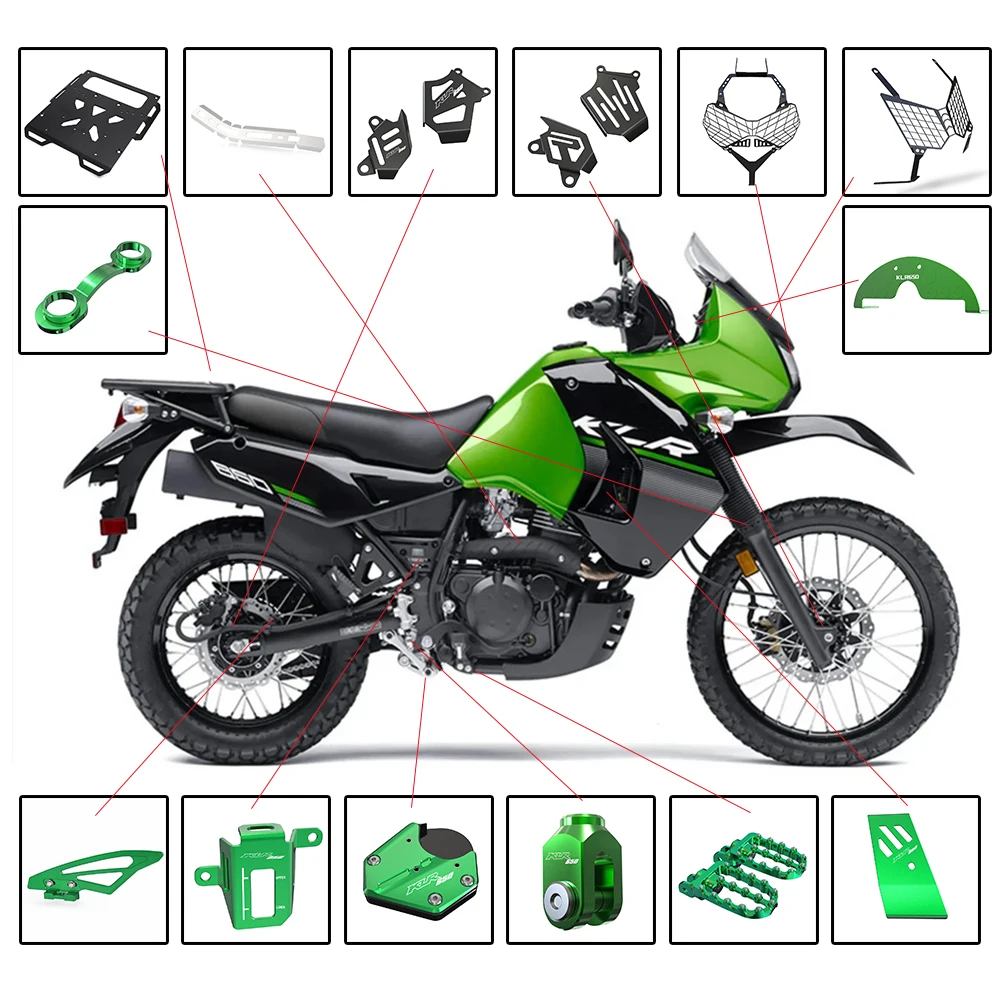 For-Kawasaki-KLR650-KLR-650-E-2008-2023-2022-2021-2020-Motorcycle-Chain ...