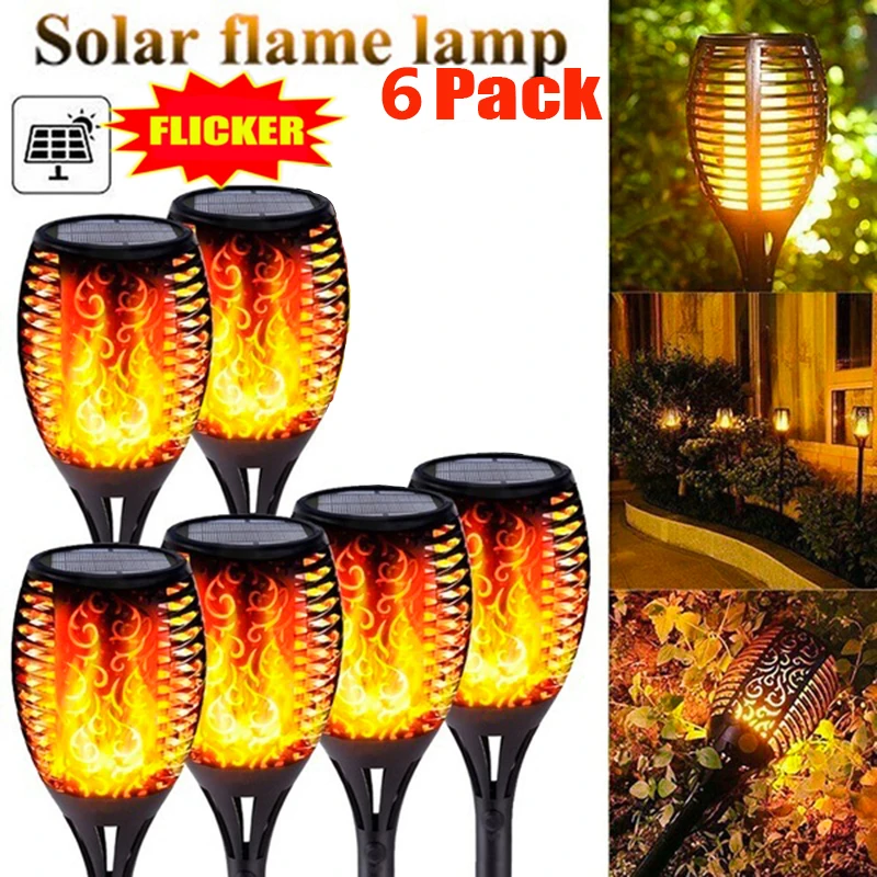 best outdoor solar lights Outdoor Light Torch Solar Light Patio Garden Dancing Flickering Flame Lamp Landscape IP65 Waterproof Lawn Lamp Path Lighting led solar lights Solar Lamps