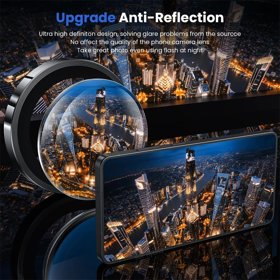 Enhanced Metal Ring Lens Glass Camera Protector Cover - Premium Accessories