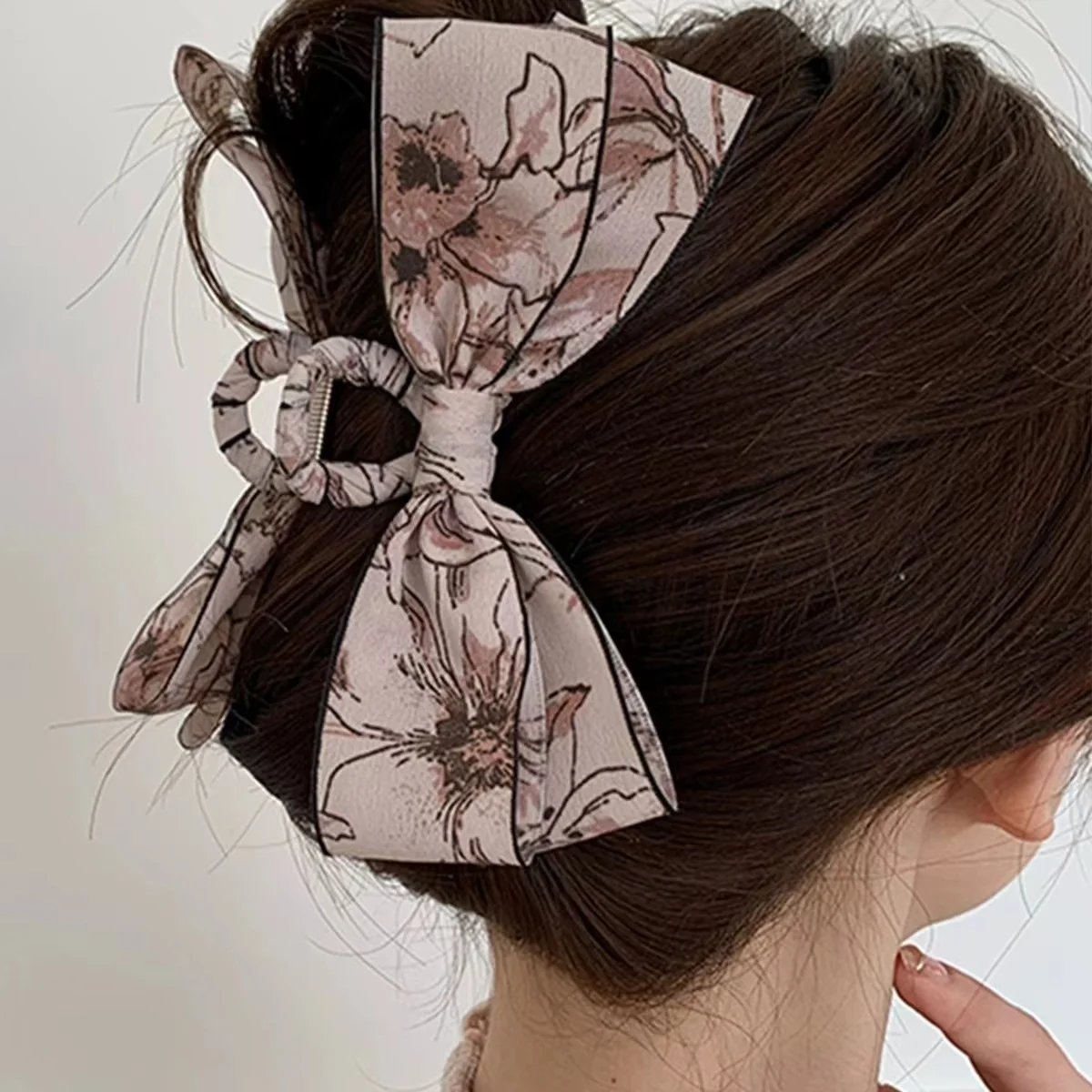 1pc Tinte Fee Stil Große Schmetterling Knoten Haar Clip frauen Neue Chinesische Stil Kopfbedeckung Haar Clip