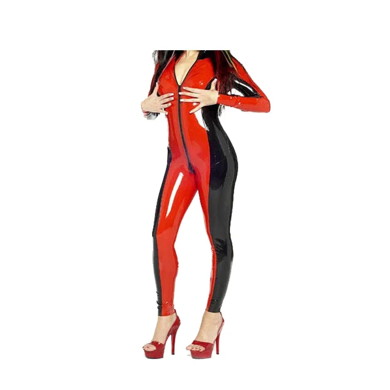 Pure Latex Sleeveless clothes rubber fetish tops for women
