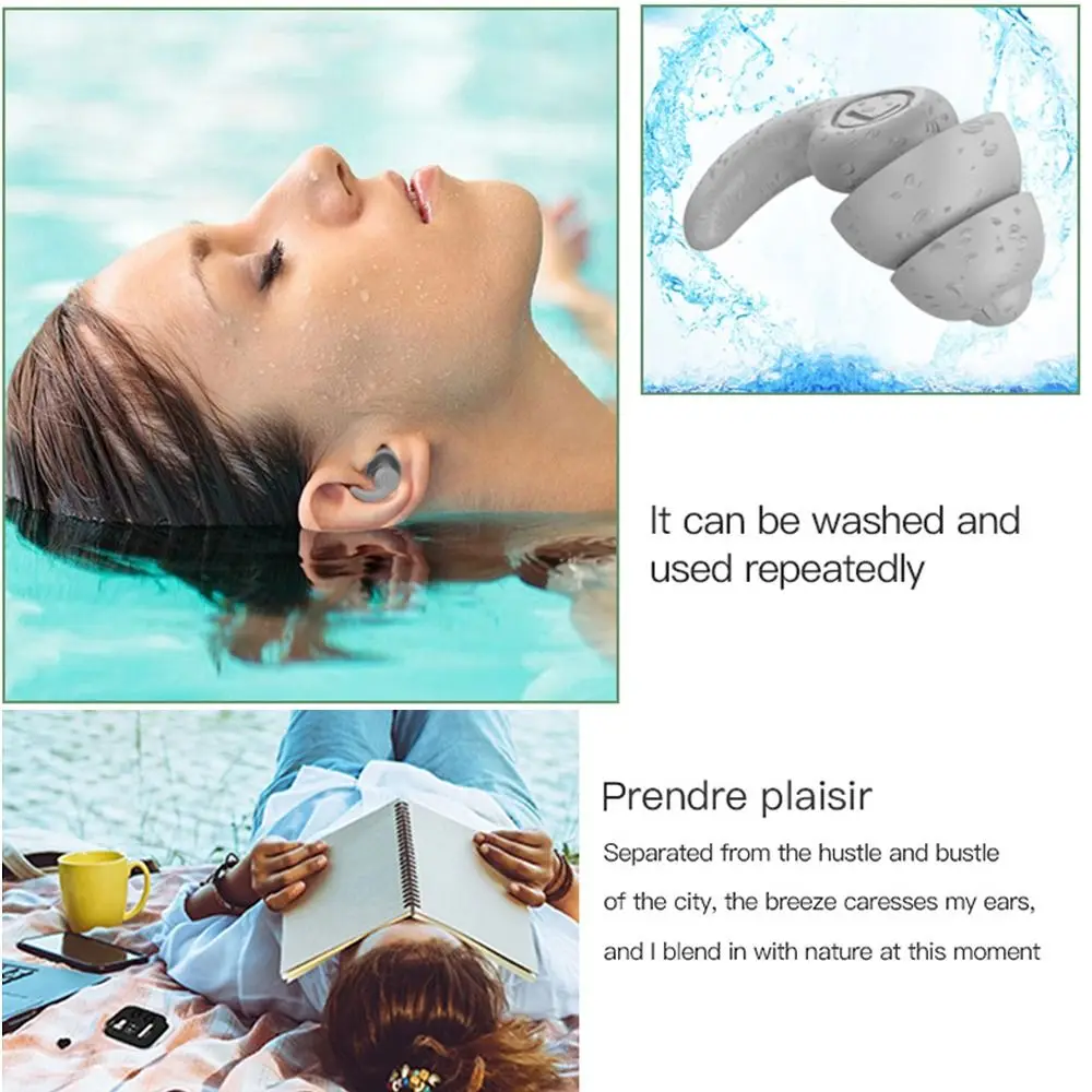 

Waterproof Soft Diving Sleeping Swimming Ear Plugs Swimming Accessories Ear Protector Pool Silicone Earplugs