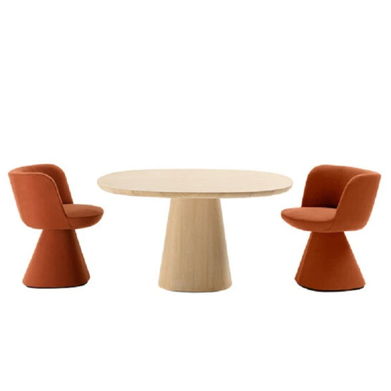 

Итальянский минималистичный вращающийся тканевый обеденный стул B & B, минималистичный стул для отелей, ресторанов, офисов, ресепшен, конференц-стул